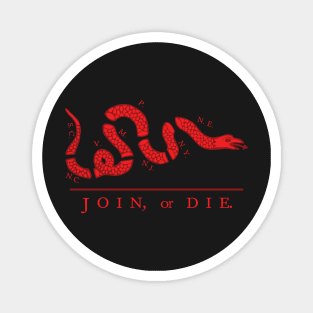 Join or Die Red Version Magnet